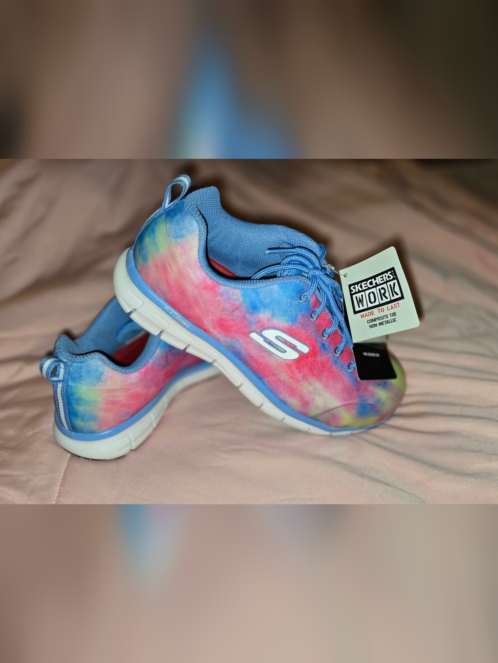 Skechers Work Sure Track Saivy Women's Composite Toe Work Shoes – Tie Dye